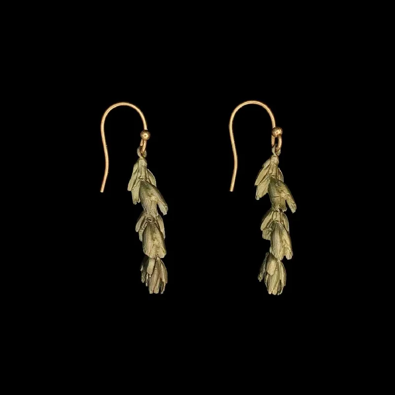 Ladies earrings edgy elegance -Wheat Earrings - Wire