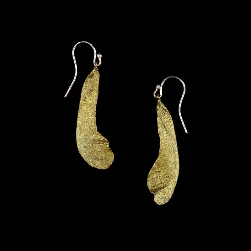 Ladies earrings for ear stacks -Samara Earring - Single Wire Bronze