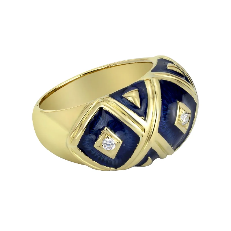 Ladies rings cute brilliance -Ring - Diamond (enamel) (1459K)