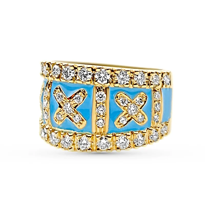 Ladies rings crafted beauty -Ring - Diamond (Enamel)