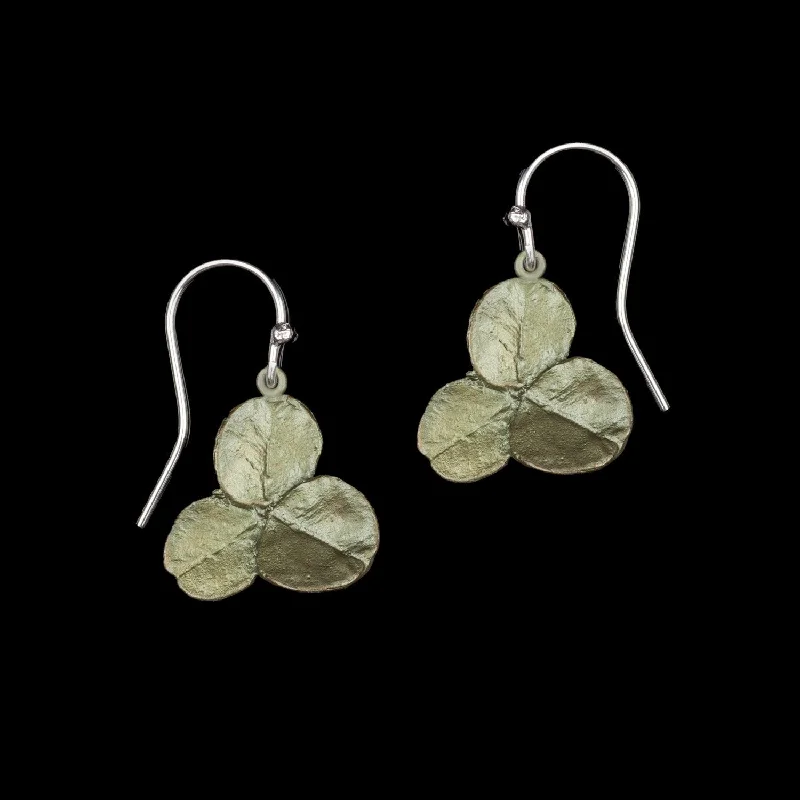 Ladies earrings with nova drops -Clover Earrings - Wire Drop