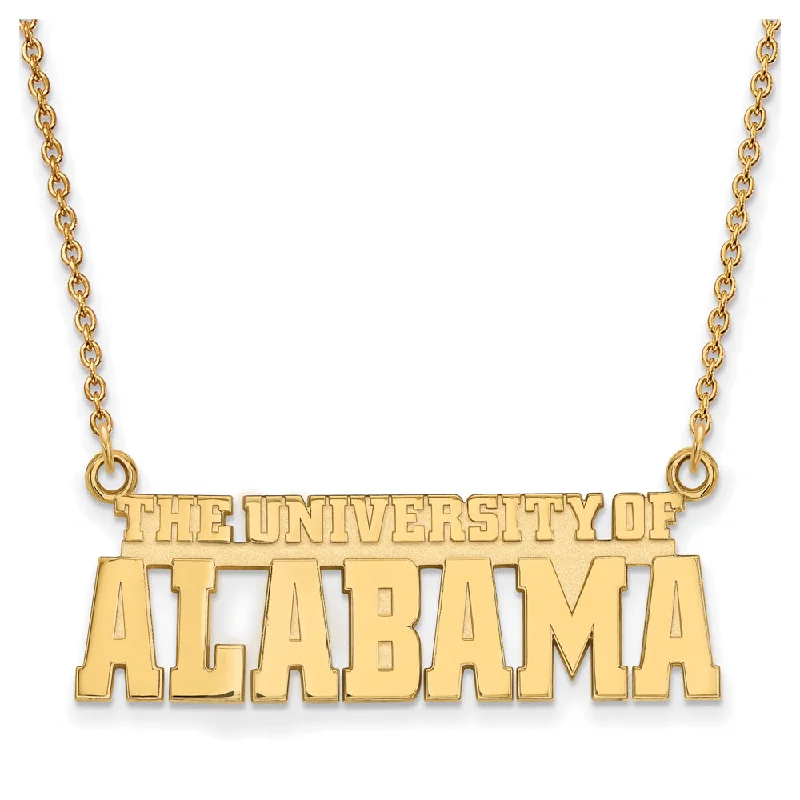 ladies-bridal-gold-necklaces-14k Yellow Gold U. of Alabama Small Necklace