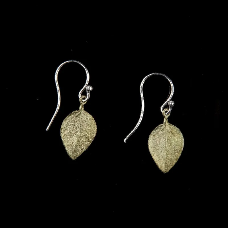 Ladies earrings for outing vibes -Sweet Basil Earrings - Small Leaf