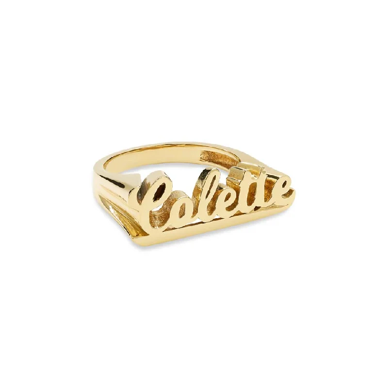 Ladies rings for serene vibes -THE CLASSIC NAME RING