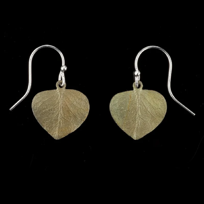 Ladies earrings timeless elegance -Eucalyptus Earrings - Leaf Wire Drop