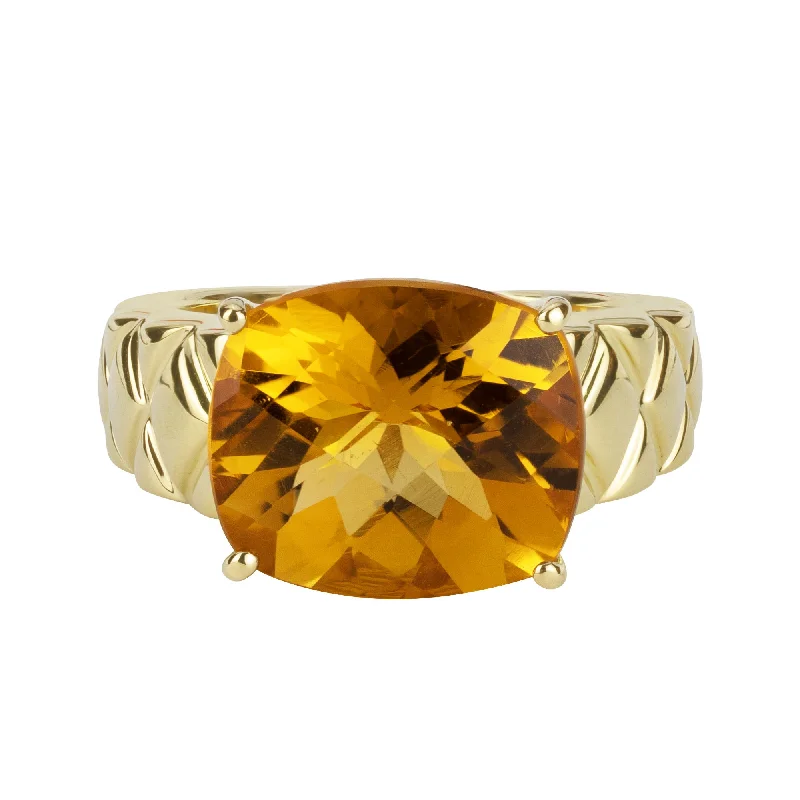 Ladies rings chic charm -Ring- Citrine (1745B)