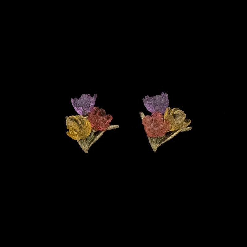 Ladies earrings for peak vibes -Tulip Earrings - Bouquet Post