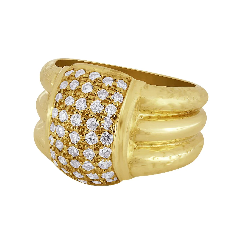 Ladies rings with dew motifs -Ring- Diamond (2067D)