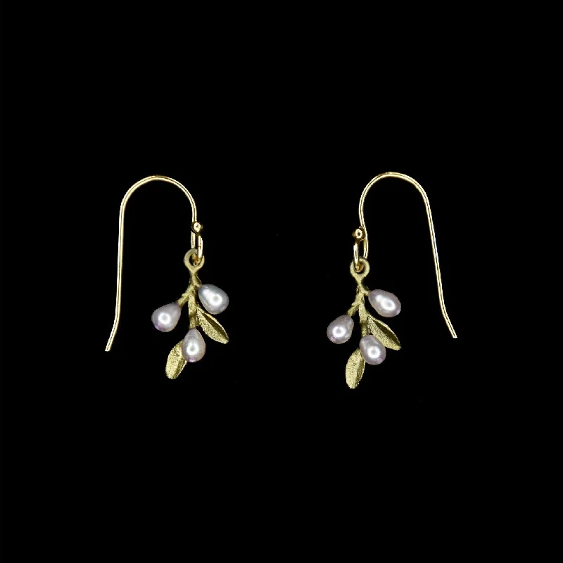 Ladies earrings with yacht drops -Flowering Thyme Earrings - Dainty Wire