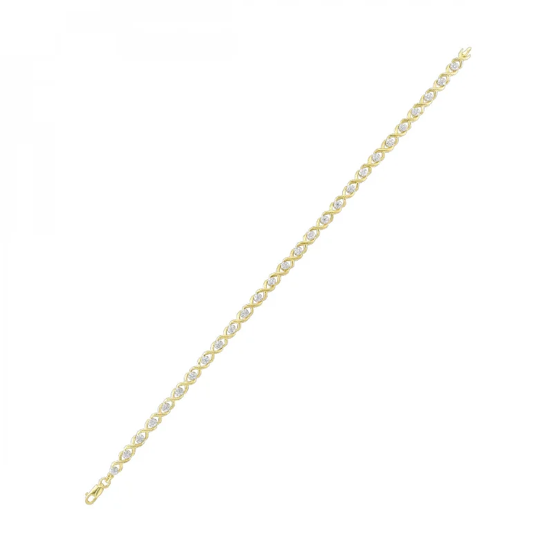 ladies-crystal-diamond-bracelets-Gold and Diamond Bracelet