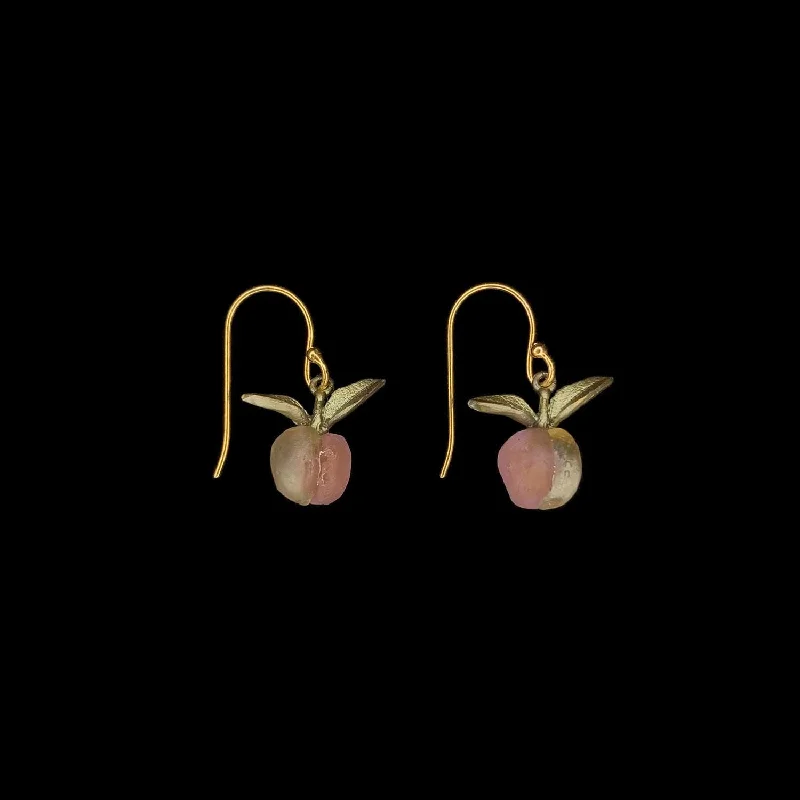 Ladies earrings for boho vibes -Peach Tree Earrings - Dainty Wire