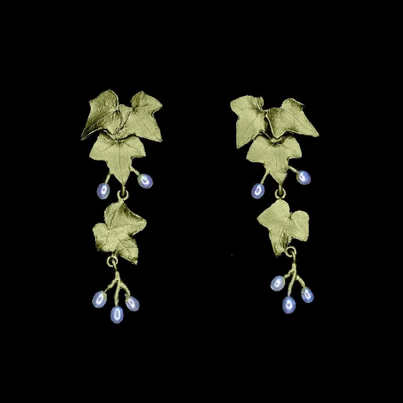 Ladies earrings for garden days -Ivy Earrings - Statement Post