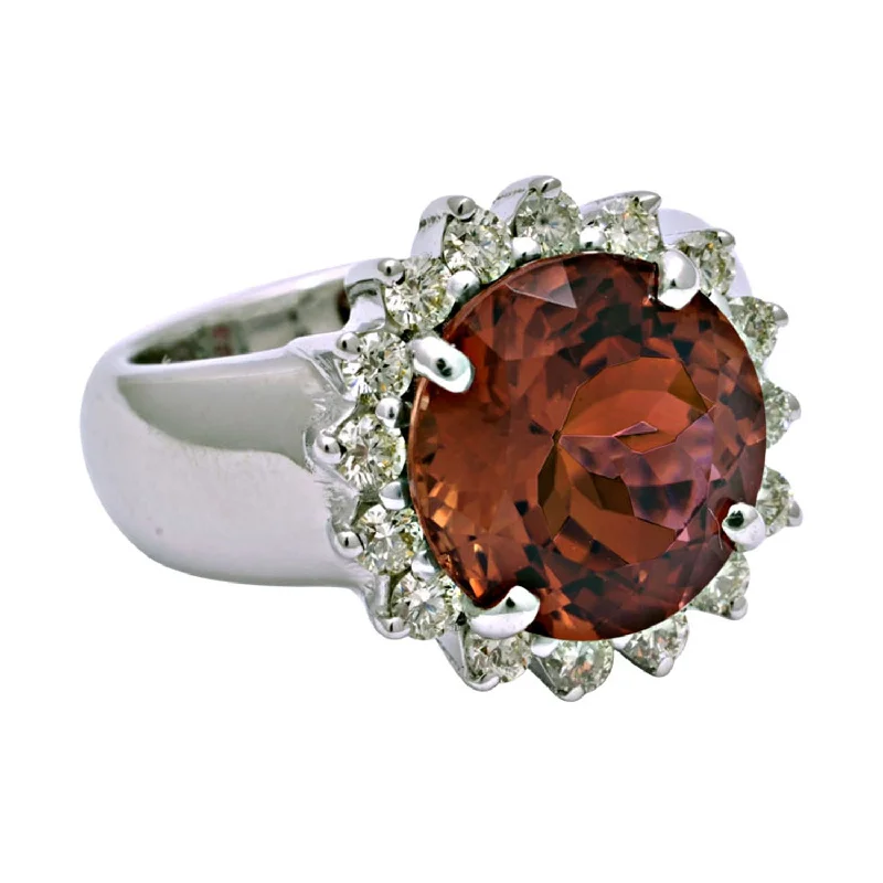 Ladies rings ripple elegance -Ring- Tourmaline And Diamond (190KS)