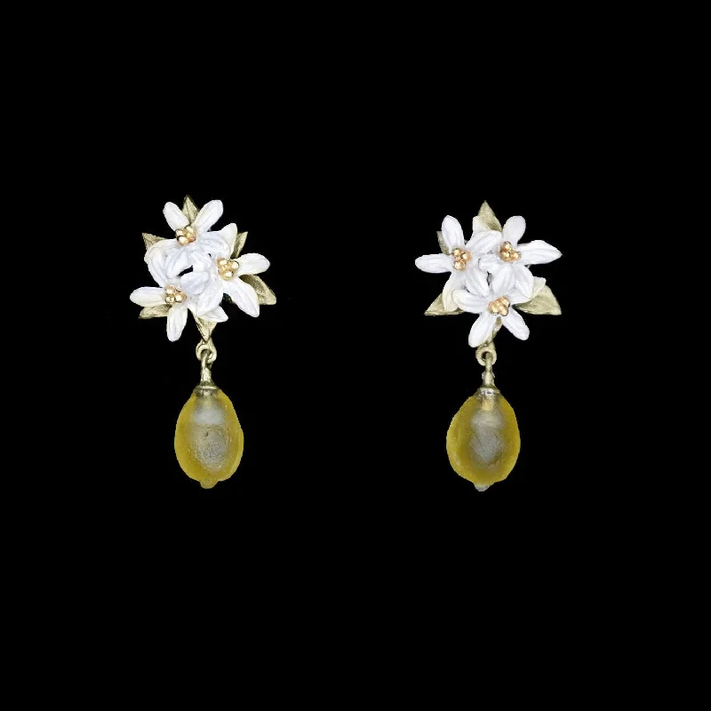 Ladies earrings for twilight sparkle -Lemon Drop Earrings - Post