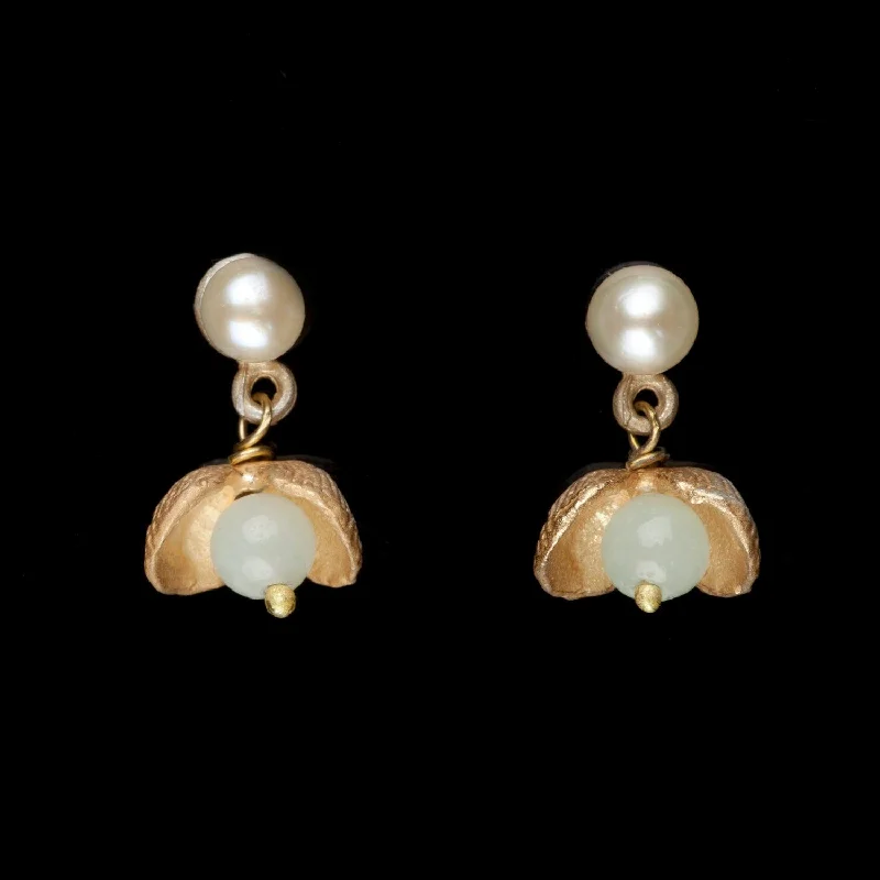 Ladies earrings for home vibes -Itty Bitty Shells Earrings - Post