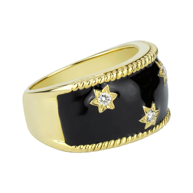 Ladies rings fun elegance -Ring - Diamond (enamel) (1283F)