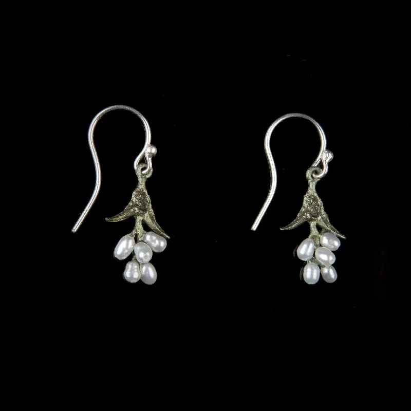 Ladies earrings for free vibes -Sweet Basil Earrings - Pearl Drop