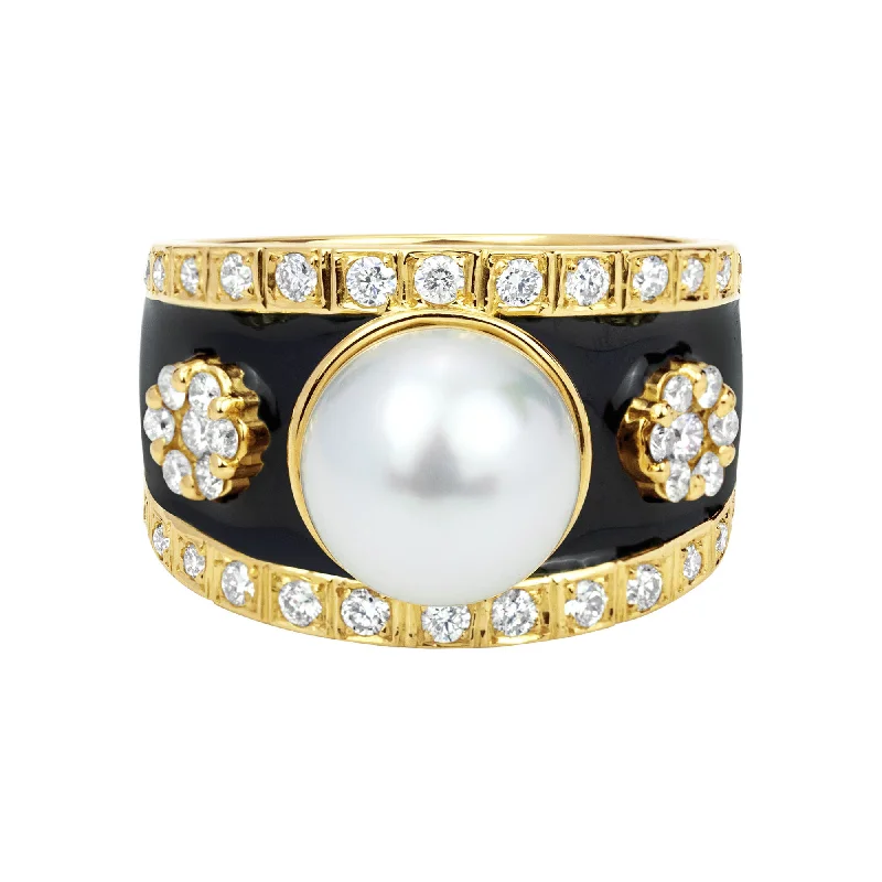 Ladies rings with nova motifs -Ring - South Sea Pearl And Diamond (2323F)