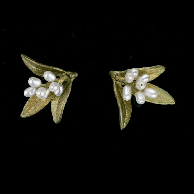 Ladies earrings expert shine -Flowering Myrtle Earrings - Post