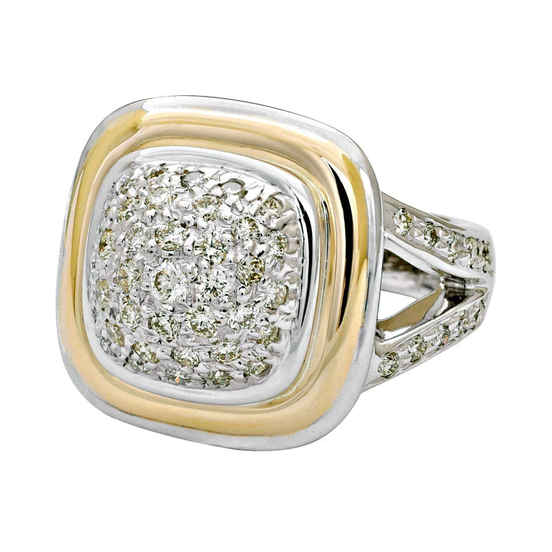 Ladies rings rustic elegance -Ring-Diamond