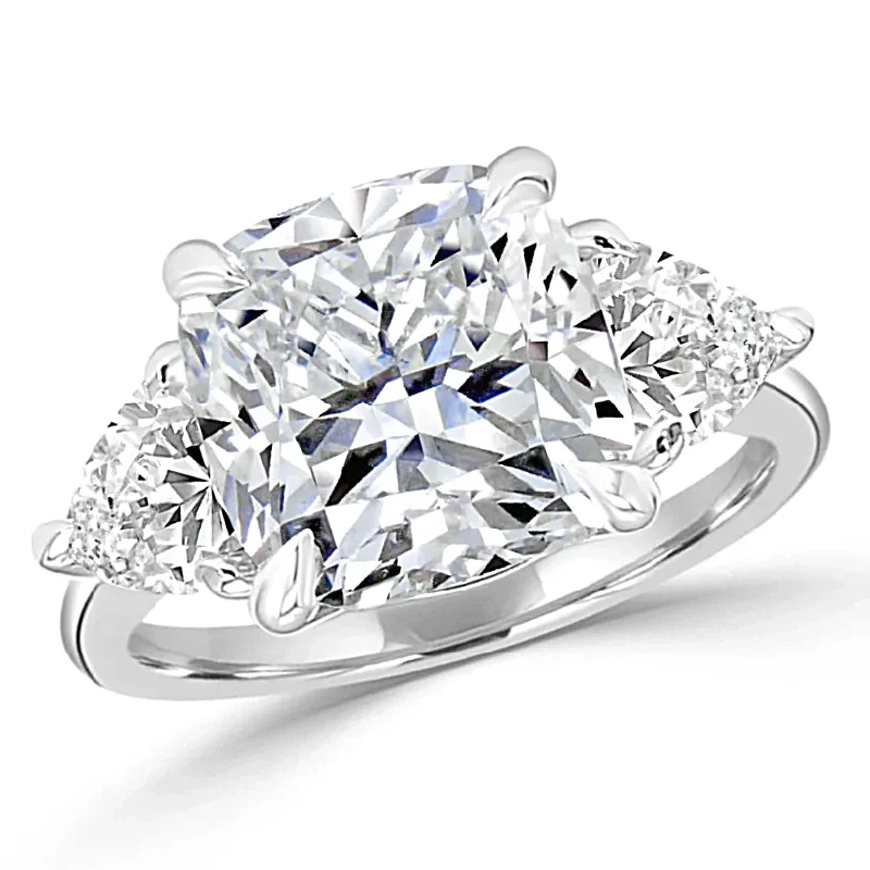 Ladies engagement rings for destined vows -Impressive And Stunning Three Stone Engagement Ring