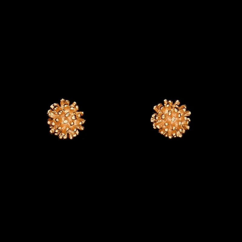 Ladies earrings for getaway vibes -Gone To Seed Earrings - Small Stud Gold