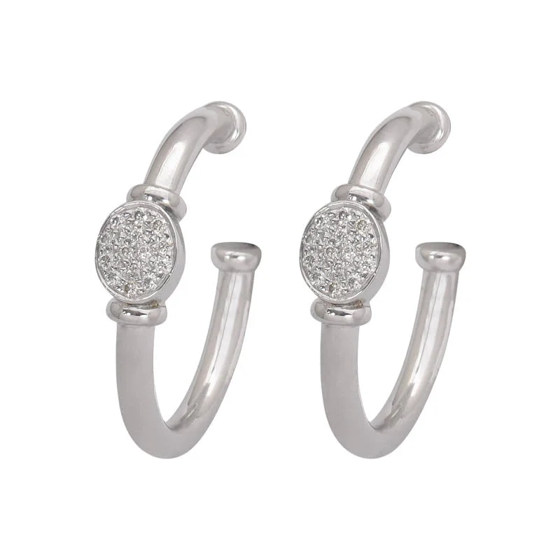 Ladies earrings with spark drops -Earrings- Diamond