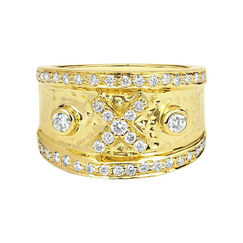 Ladies rings with chord motifs -Ring - Diamond (2328E)