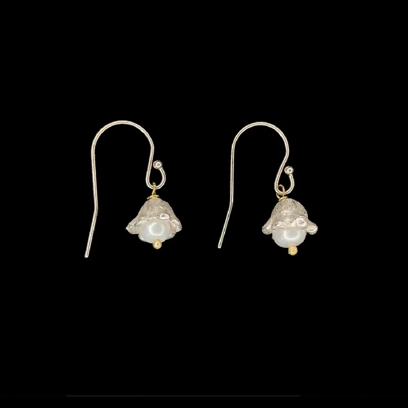 Ladies earrings robust elegance -Lily of the Valley Earrings - Single Flower