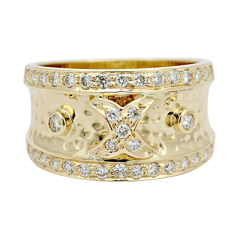 Ladies rings multi-band elegance -Ring-Diamond