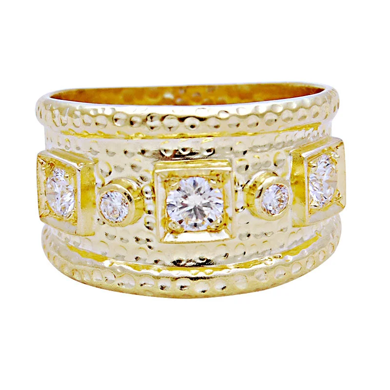 Ladies rings for party nights -Ring-Diamond