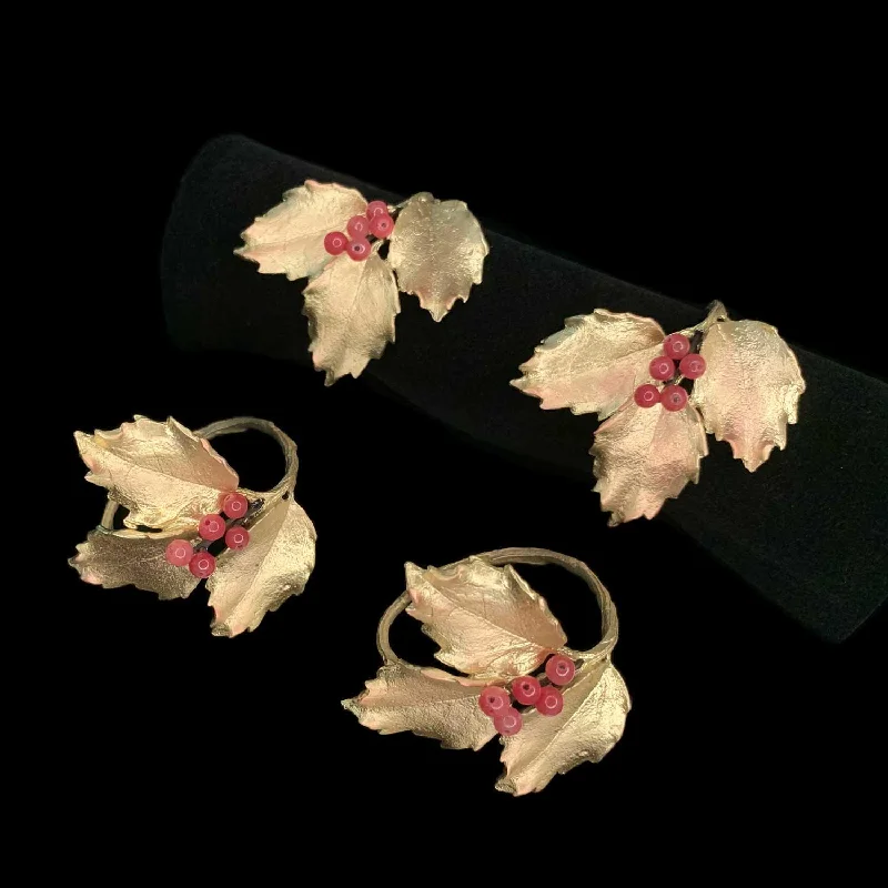 Holly Napkin Rings