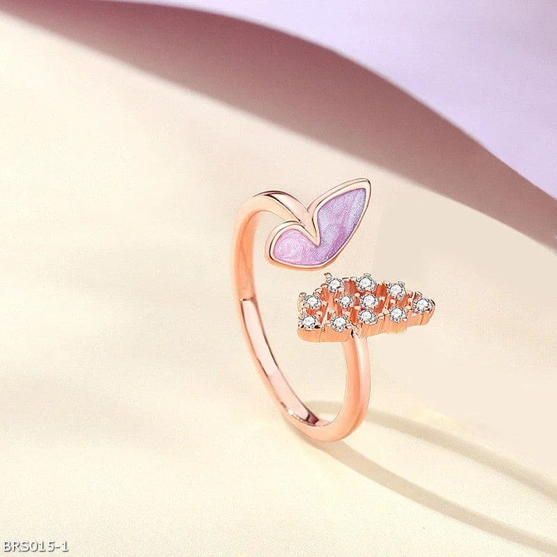 Ladies rings for holiday cheer -Star light butterfly ring