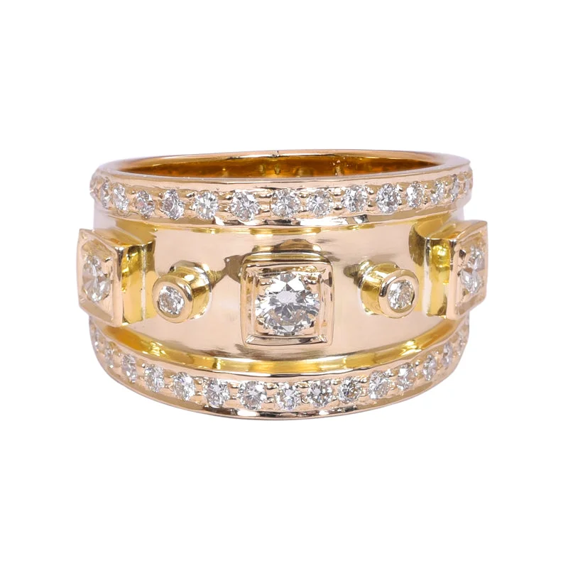 Ladies rings thick elegance -Repair - Ring - Diamond (2202H)