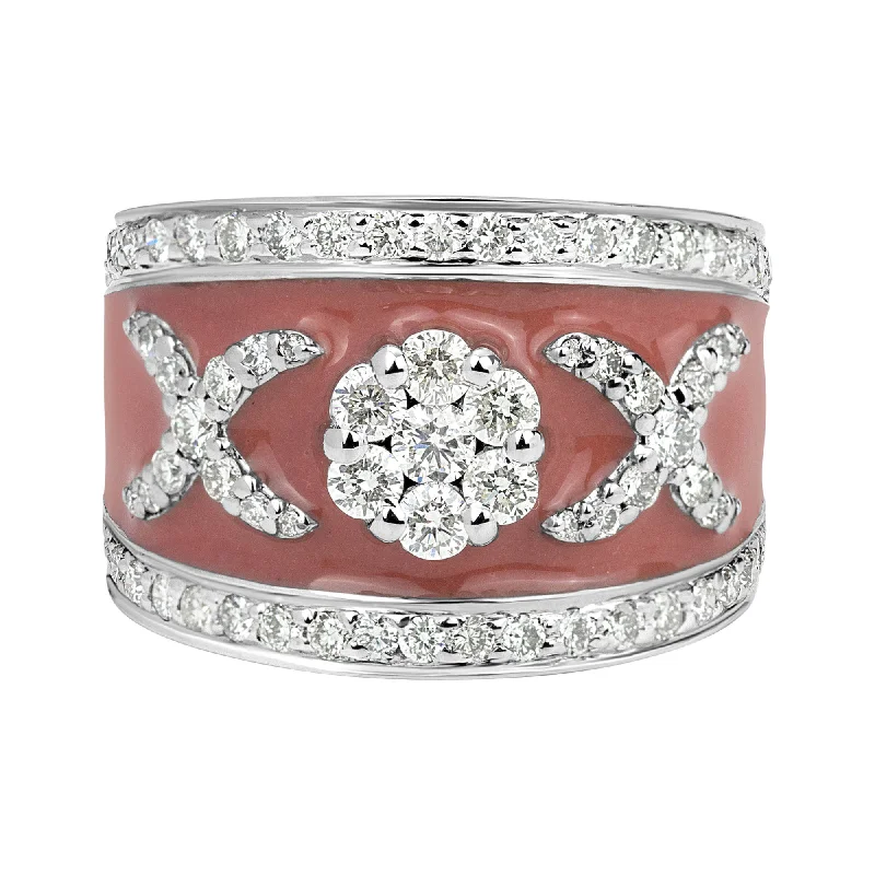 Ladies rings for benefit days -Ring - Diamond (enamel)