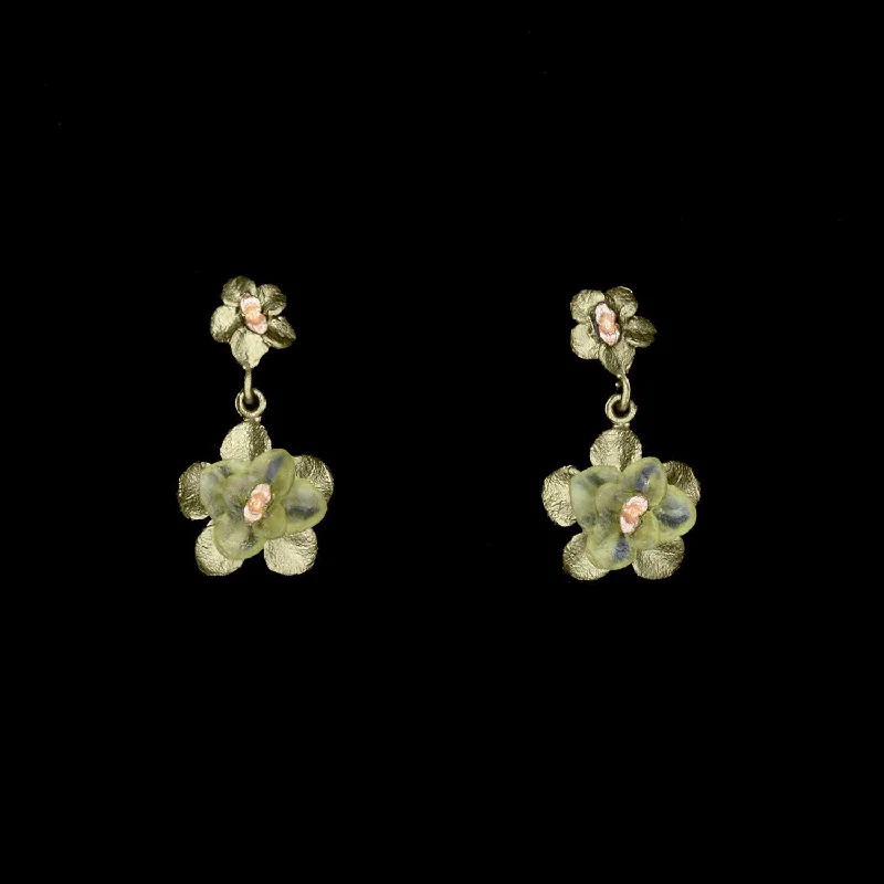 Ladies earrings with yacht drops -Desert Flower Earrings - Drop Post