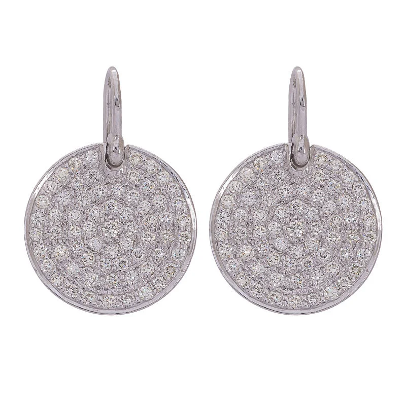 Ladies earrings chic elegance -EARRINGS- DIAMOND IN SILVER