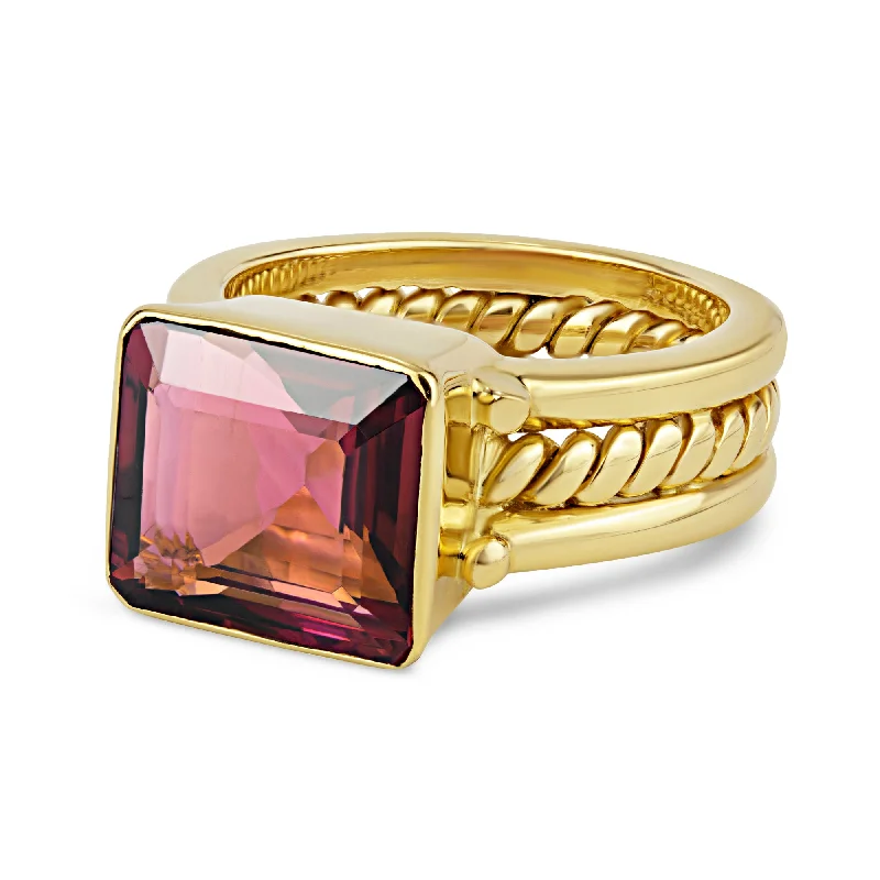 Ladies rings with critter designs -Ring-tourmaline (281K)