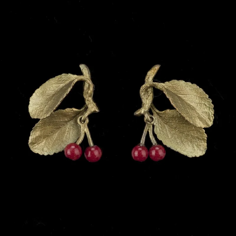 Ladies earrings for expo vibes -Cherry Post Earrings