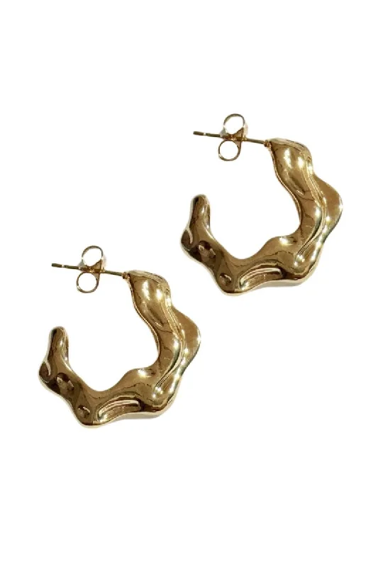 Ladies earrings twisted flair -Brooklyn Earrings