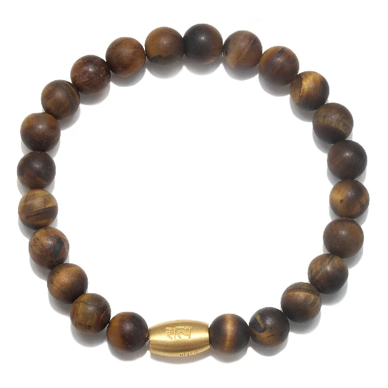 ladies-heart-wrap-bracelets-Men's Sacred Insight Tiger Eye Gemstone Bracelet