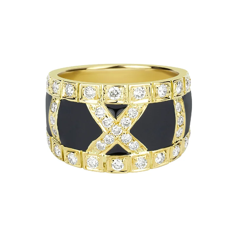 Ladies rings chic brilliance -Ring - Diamond (enamel)