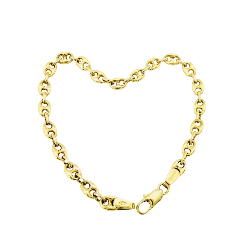 ladies-infinity-pearl-bracelets-Gucci Bracelet in Yellow Gold