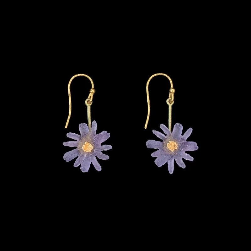 Ladies earrings with pine studs -Aster Earrings - Single Drop