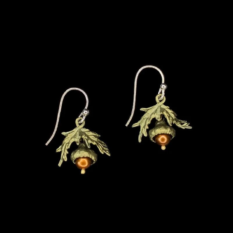 Ladies earrings for cozy fall -Acorn Earrings