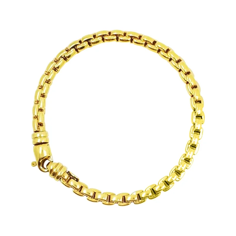 ladies-rustic-gold-bracelets-9 kt Yellow Gold Fope Bracelet