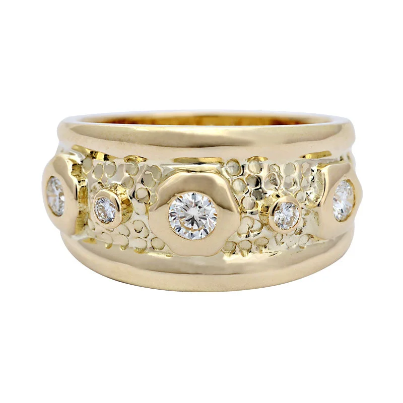 Ladies rings knotted brilliance -Ring-Diamond