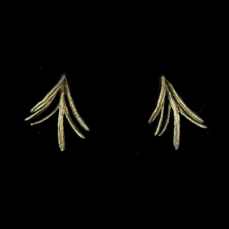 Ladies earrings for ridge hikes -Petite Herb - Rosemary Post Earring