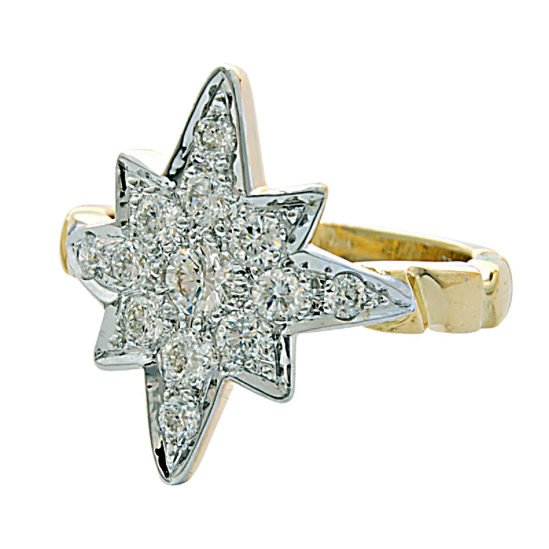 Ladies rings with coal jet -Ring- Diamond (1958D)