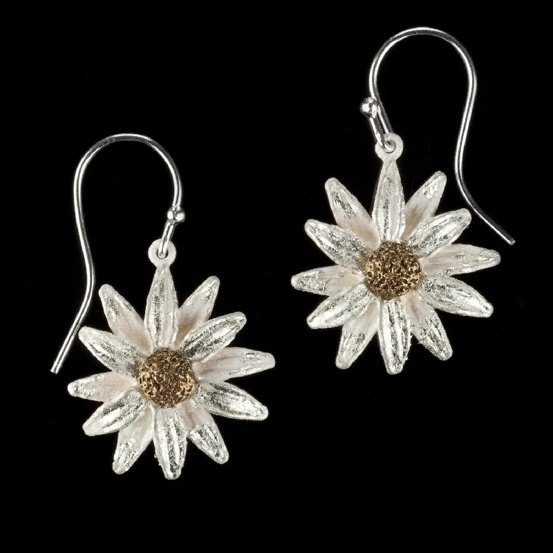 Ladies earrings faint elegance -Daisy Earrings - Wire Drop